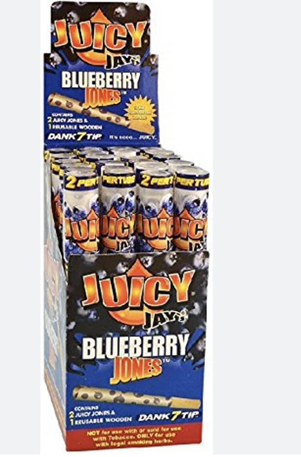 Juicy Jay’s Pre-Rolled Cones BlueBerry 24pc Display