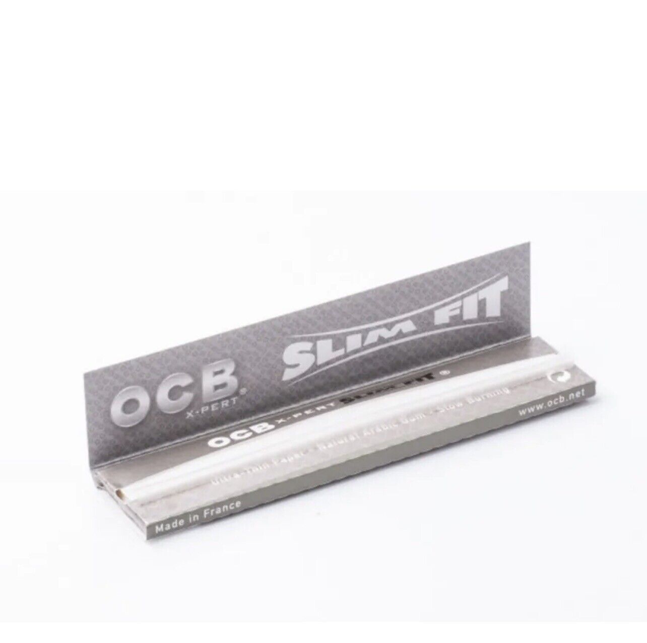 OCB Silver X- Pert rolling paper slim king size 24 booklets..