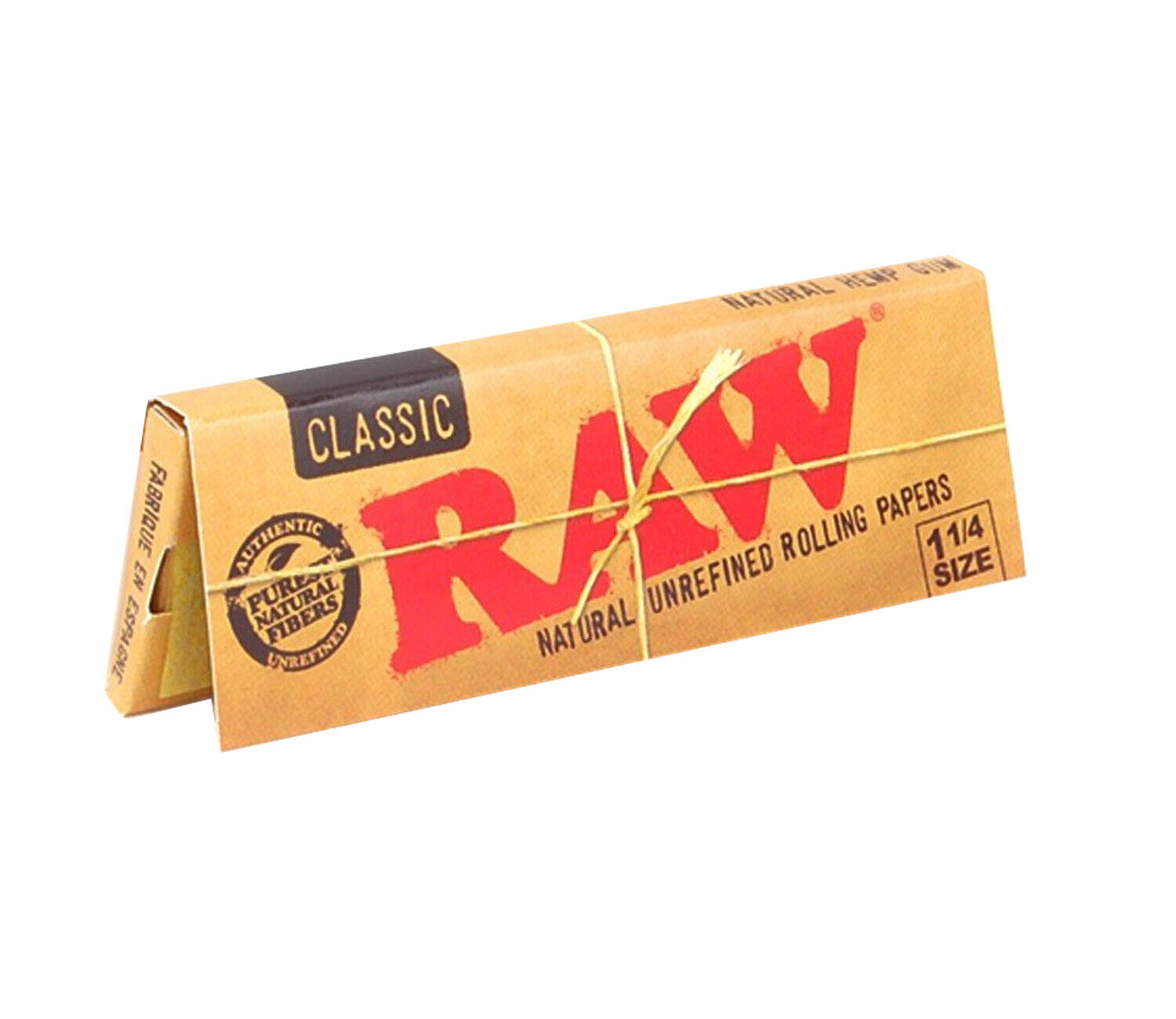 Raw natural Classic rolling paper 1 14 size 24 booklets per box