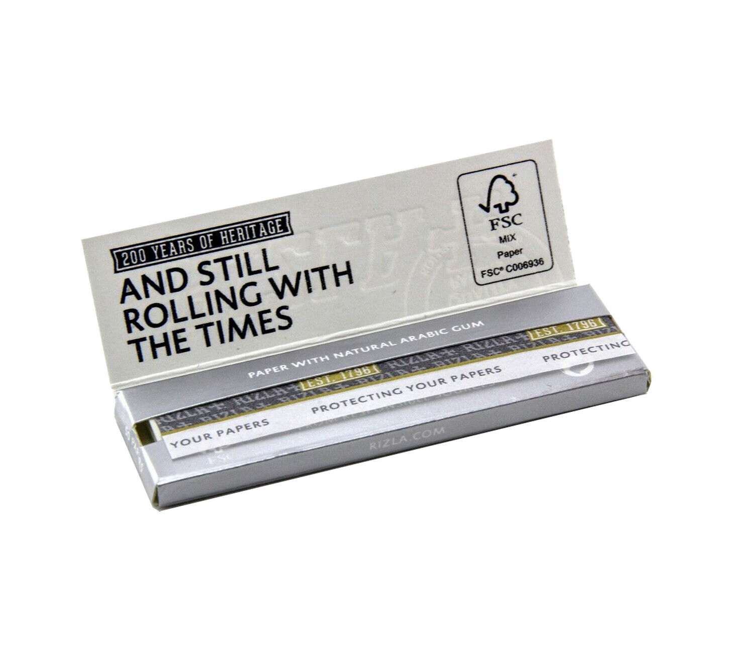Rizla Silver Rolling Papers Single Regular Size 50 papers in a booklet.100 booklet per box.
